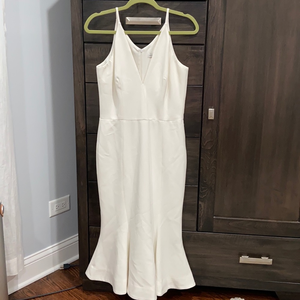 Gorgeous Dress the Population Trumpet MIDI Dress